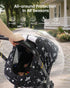 2 Summer Car Seat Cover Baby Boy, Infant Car Seat Canopy Outdoor, Layers with Mesh and Sun Shade Window for Winter