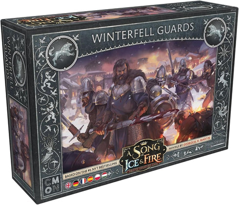 CMON A Song of Ice and Fire Tabletop Miniatures Game - Winterfell Guards UNIT BOX for Adults, 2+ Players
