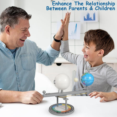 Vaguelly Sun Earth Moon Orbital Model for Kids Educational Geography Model & Astronomical Teaching Tool