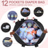 Mommy Pritent Diaper Bag Tote, Diaper Baby Bags with Pacifier Case, Shoulder Straps, Stroller Clips, Waterproof Large