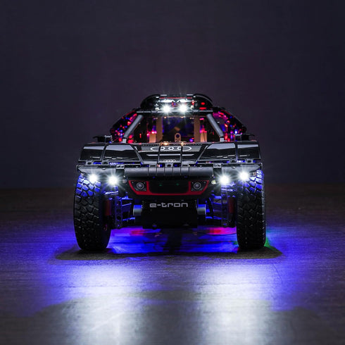 Upgraded Led Light Kit for Lego Technic Audi RS Q e-tron Building Set, Compatible with Lego 42160 (Model Not Included)