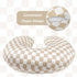 DILIMI Nursing Pillow Cover and Newborn Lounger Cover for Babies, Infant Lounger Cover, Light Brown Checkerboard