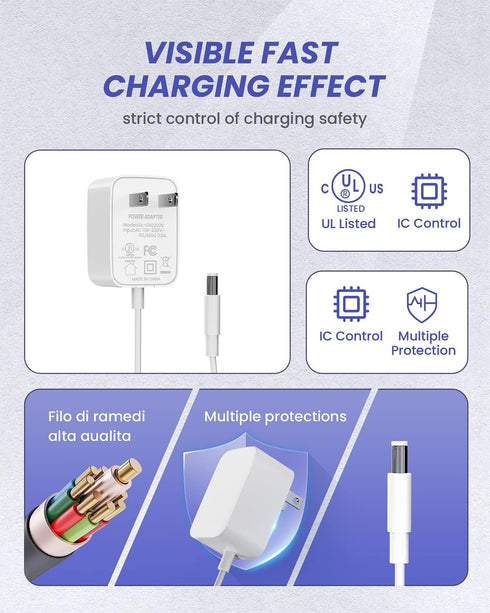 5V Power Cord Baby Swing Replacement - for Graco Simple Sway Swing, Various Graco Models, 4.9Ft Wall Charge Adapter