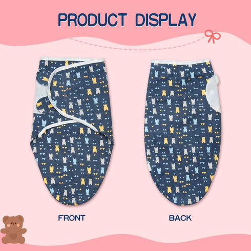 17-22 Inch 2pcs Reborn Baby Doll Blanket Accessories for Reborn Dolls Girls/Boys Soft Cotton Blue Bear Blanket Toddler