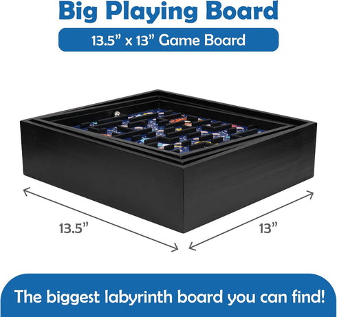 STERLING Games Wooden Labyrinth Space Shuttle Theme, Tilt Maze Game with Marble Ball for Ages 6 and Up