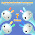 alilo 0-3-6-12-18-24 Months,1 4 9 Smarty Bunny Baby Rattle Musical Light Up Toys, Infants Newborns Baby Toys Year Old
