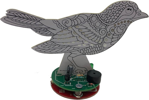 Learn to Solder Blinker Bird - DIY Electronics Project for Students and Adults, STEM Crafts
