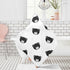 Pigsaly 35 35 Cute Bear Faces Hooded Baby Towel Black Animals Baby Bath Towel Unisex Toddlers Hooded Towels Cotton Boy