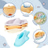 21PCS 1-3 6-12 1-3 Baby Bath Toys, Mold Free Bath Toys for Kids Ages with Montessori Shape Sorter and Educational