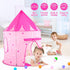 PigPigPen 3pc Kids Play Tent - Princess Tents with Ball Pit, Crawl Tunnel for Toddlers, Indoor & Outdoor Playhouse Toys