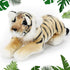 15'' Tiger Stuffed Animal Plush - Realistic Tiger, Leopard, Lion Toys for Boys & Girls, Jungle Pillow Gifts