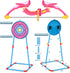 2 Pack Kids Bow and Arrow Set, Pink Light Up Archery Toy Set, Foam Dart Guns & 6 Target Cans for Ages 5-10 Birthday