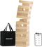 SPORT BEATS Medium Tower Game - Outdoor 54 Blocks Stacking Game with Carry Bag and Scoreboard Included