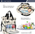 BOESI Backpack, Mommy Backpack Graffiti Black Bow Diaper Bag Bag, Multifunctional Diaper Bag, Travel