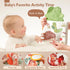 hahaland Baby Books 0-6 Months, Tummy Time Sensory Toys 6 to 12 Months, Textured Animals Mirror & Crinkle Paper