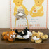 PEACH CAT Cat Stuffed Animal Cute Plushies Small Plush Toys Gifts for Kids Black and White