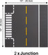 Apostrophe Games Road Baseplate, 8pcs Premium Building Blocks Base Plates Compatible with All Major Brands