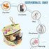 YETTASBIN Butterflies Portable Pacifier Holder Case with Metal Hook Buckle & Zipper for Diaper Bag and Stroller