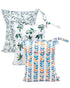 babygoal Wet Dry Bags for Baby Cloth Diapers, Washable Travel Bags, Beach, Pool, Gym Bag with Two Zippered Pockets 3