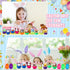 Lunmon 24 Pcs Prefilled Easter Eggs Filled with Mini Plush Animal Toys for Kids Baster Stuffer Filler Stuffed Animals