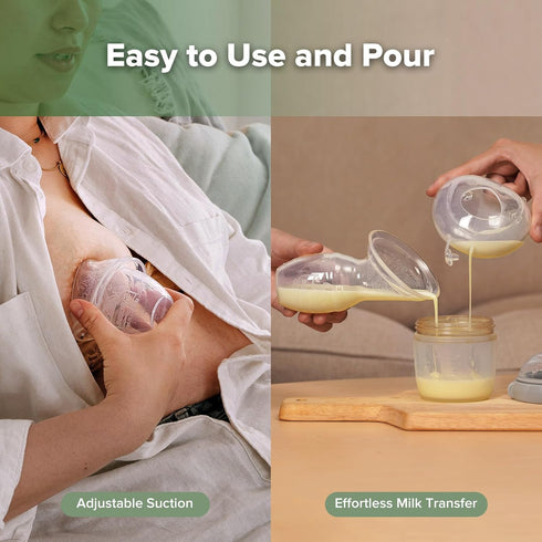 4oz/100ml 2.5oz/75ml haakaa Manual Breast Pump for Breastfeeding and Ladybug Milk Collector Combo, Food-Grade Silicone