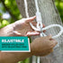 Squirrel Products Heavy Duty Pink Disc Tree Swing with Rope for Outdoor Play, Easy DIY Addition