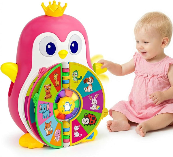 ToddlerCley Musical Penguin Toys for 1 Year Old Girl Gifts, Learning Educational
