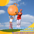 Lewtemi 3 Pcs 29 Inch Bouncing Ball with Handle - Outdoors Hopper Ball Jumping Ball with Air Pump for Exercise