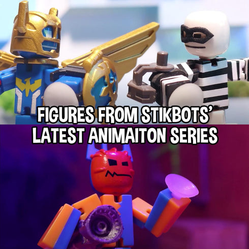 1 4 Zing StikBot Legendz Series - Includes Valor, Ruebell, Dominus and Raze Oni - Collectible Action Figures