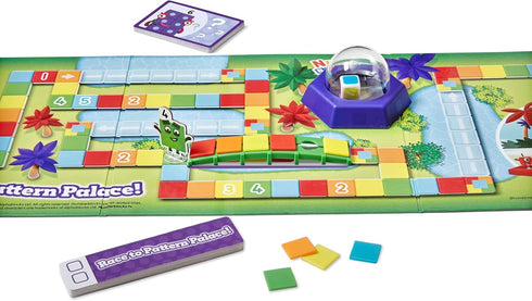 hand2mind Numberblocks Race to Pattern Palace! Board Game, Preschool Math Game for Kids Ages 3-5