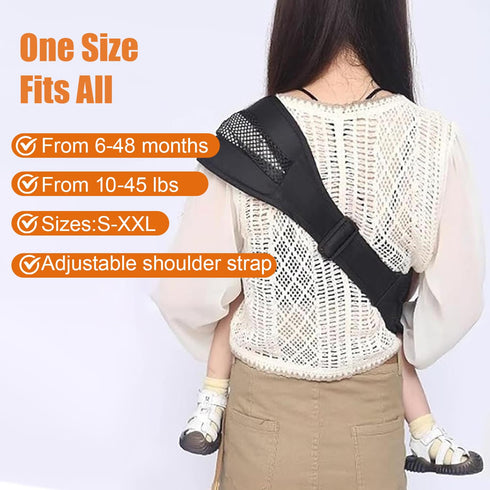 zgrdhw 10-45lbs(Grey,Cloth) Baby Sling Carrier Toddler Carrier One Shoulder Adjustable Shoulder Strap Labor-Saving Baby