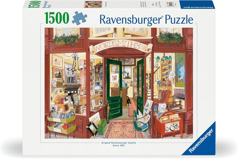 1500 12000728 Ravensburger Wordsmith's Bookshop Piece Jigsaw Puzzle for Adults - - Handcrafted Tooling, Made