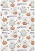 Mazeann Ghosts Pumpkins Halloween Crib Sheets Soft Breathable Fitted Baby Crib Sheets Mattress