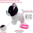 3+ YH YUHUNG Walking French Bulldog Toy with Leash, Black & White Frenchie Puppy Robot, Electronic Barking & Wagging