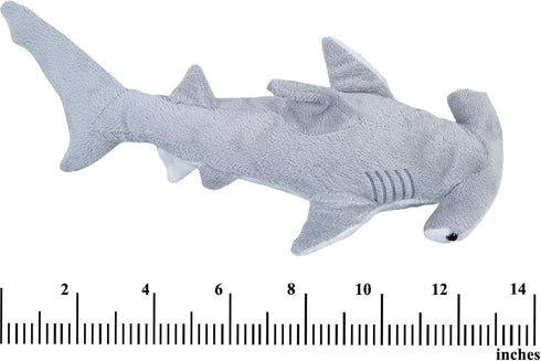 Pack 2 14 inch 13 inch Hammerhead Bedwina Stuffed Animal Sharks - of Large, Mako & Plush Shark Toys, Stuff Animals Toy