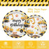 24 Oigco Construction Birthday Party Supplies Construction Theme Decorations Includes Plates, Cups, Napkins, Cutlery