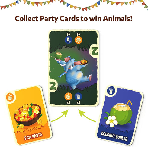 Skillmatics Card Game - Jungle Party, Fun Family Game of Strategy & Luck, Gifts for Ages 7 and Up