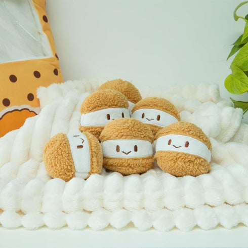 Cheesy Puffs Plush Pillow Stuffed Toy Game Pillow with Bag for Children Sleep Decoration