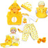 Reborn Baby Girl Dolls Clothes 18 inch Yellow Duck Outfits Accesories for