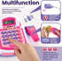 3 4-8+ BUYGER Kids Cash Register Toy with Scanner, Receipt Printer, Microphone, Shopping Play Food - Pretend Role Play