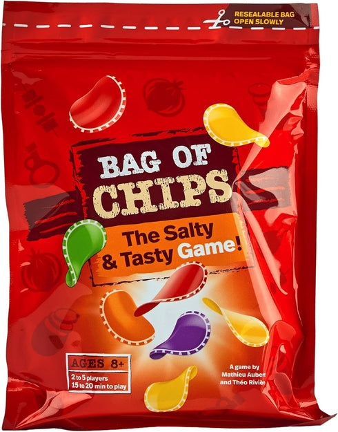 Blue Orange Games Bag of Chips Board Game for 2 to 5 Players, Family or Adult Party Strategy
