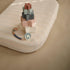 192 Count 28"x 52" mushie Extra Soft Muslin Fitted Crib Sheet | Thread | (Retro Stripes)