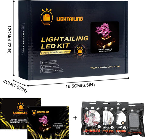 Lightailing LED Light for Lego 10281 Bonsai Tree Building Blocks Model - Model Set NOT Included