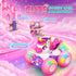 Girls,360 4WD 3 4 5 6 7 8 Unicorn Remote Control Car for Rotating Stunt RC Cars with Lights,Pink Car Toys for Kids,Fun
