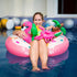 9Pcs Doll Swimming Pool Inflatable Float, Flamingos, Donuts, Pineapples, Shells, Crabs, Rabbit Drink Holder