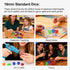 60 Set, 16mm 6 10 6 Rerdeim Pieces Dice Standard Bulk Sided Colored Dices for Board Games, Math Learning, Classroom