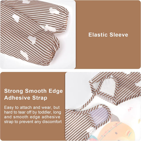 Accmor Long Sleeve Baby Bibs - Waterproof Sleeved Bibs for Eating, Toddler Smock Bibs for 6-36 Months
