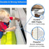 Buumook 6 Pack Upgraded Invisible Baby Proofing Cabinet Latch Locks - No Drilling or Tools Required, Children Proof