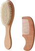 LEAFLINE HUB Baby Hair Brush and Comb Set for Newborns Soft Baby Brush Set