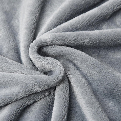 KMUSET Kids Blanket for Boys Girls, 30x40 inches, Soft Cozy Fuzzy Swaddle Throw Blanket for Crib Stroller, Grey